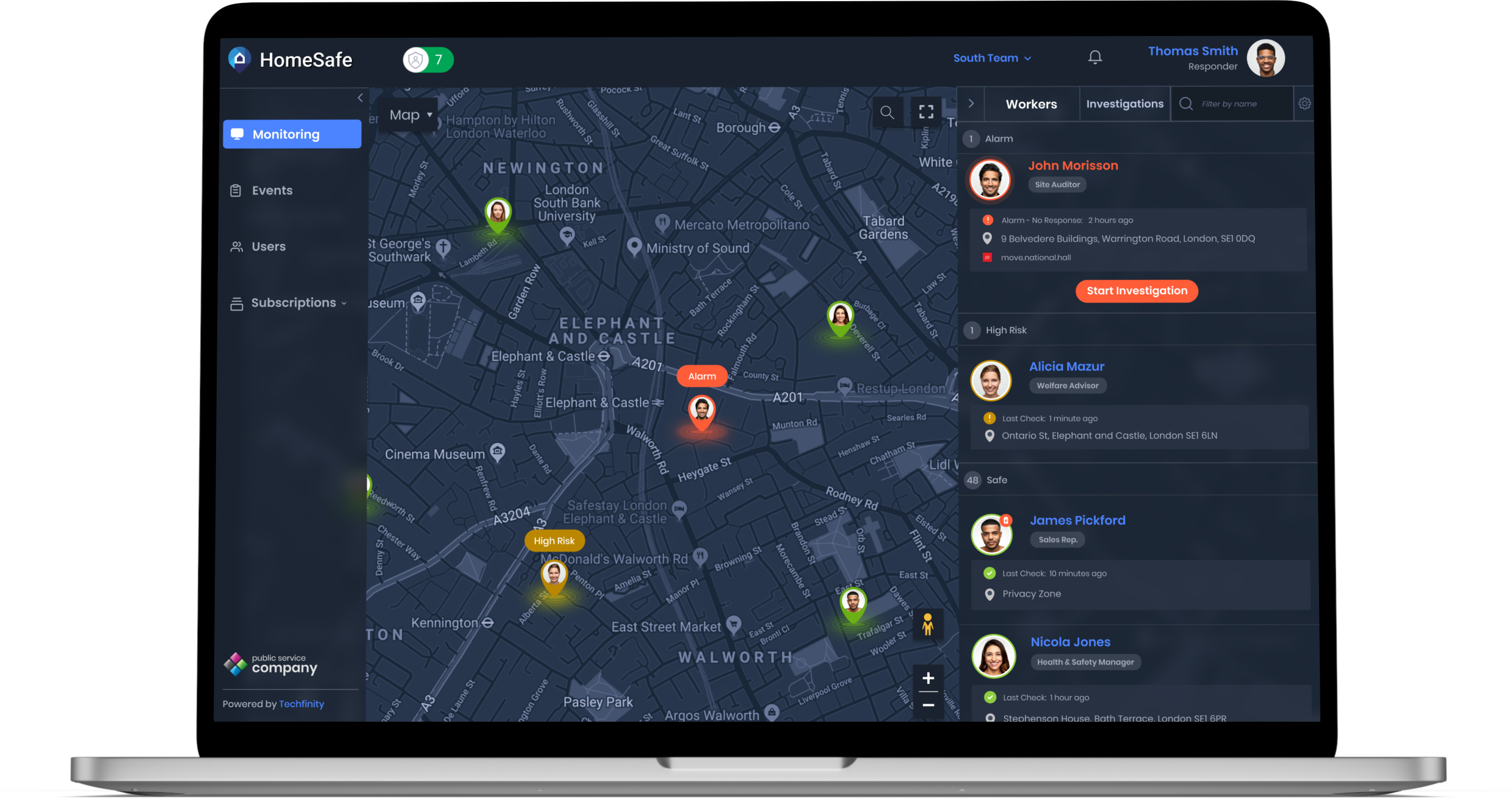 HomeSafe Web Portal